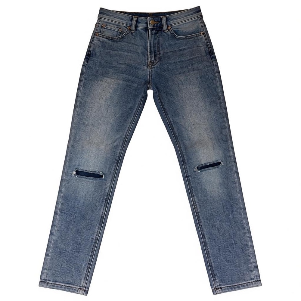 7 For All Mankind Kids Ripped Blue Jeans